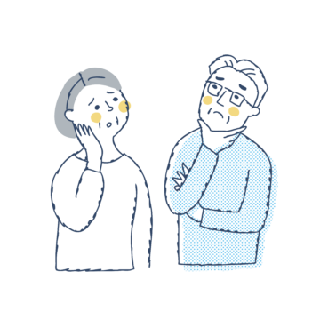 悩む人のイラスト2