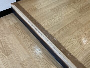 床の部分補修前