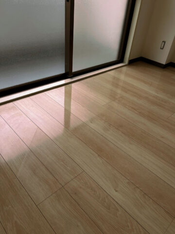 フローリングの清掃後