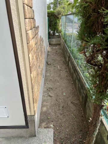 通路の除草後