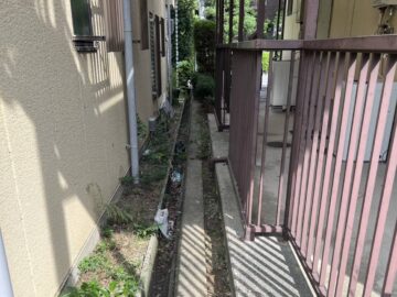 排水溝まわりの清掃後
